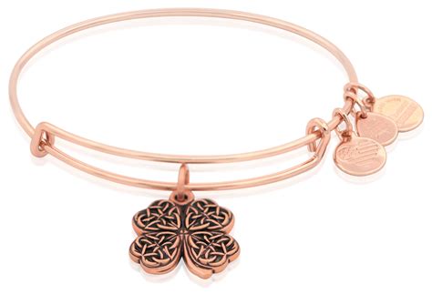 Alex And Ani Four Leaf Clover Charm Bangle Bracelet A Eb Rogsr Ebay