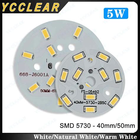 10pcs SMD 5730 LED 15 17V 5W 40mm 50mm LED PCB