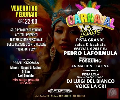 Carnevale Latino Bollicine Febbraio Biglietti In