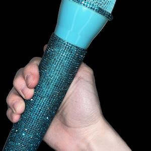 Rhinestone Prop Microphones Concert Festival Tour Sparkly Fake Mic