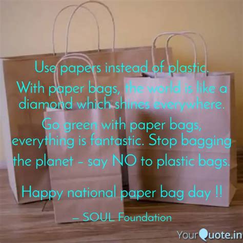 Inspirational Paper Bag Quotes Atelier Yuwa Ciao Jp