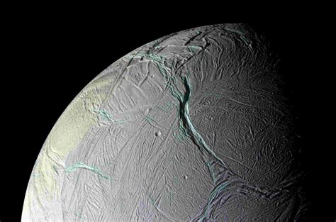 Study reveals what caused icy moon Enceladus' giant blue stripes ...