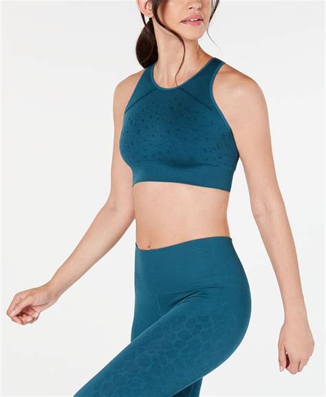 Ideology Seamless Racerback Medium Impact Sports Bra Created For Macys Macys