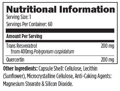 Resveratrol Supreme 60 Capsule Invivo Healthcare