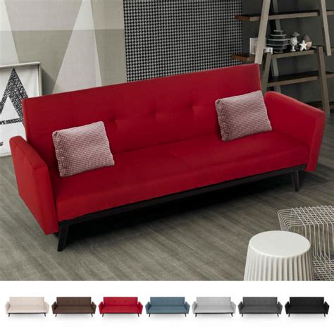 Modus Sof Canap Lit Places Convertible Clic Clac En Tissu Design