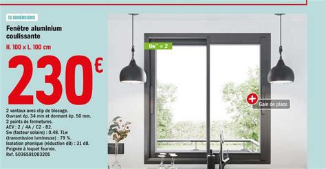 Promo Fenêtre Aluminium Coulissante chez Brico Dépôt iCatalogue fr