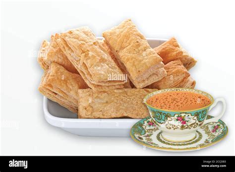 indian khari or kharee or salty Puff Pastry Snacks, with tea, Khari ...