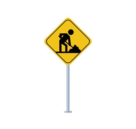 construction traffic sign symbol 9259408 Vector Art at Vecteezy