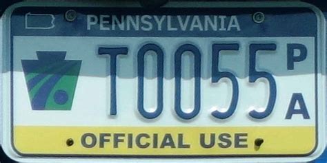 Pennsylvania License Plate Image