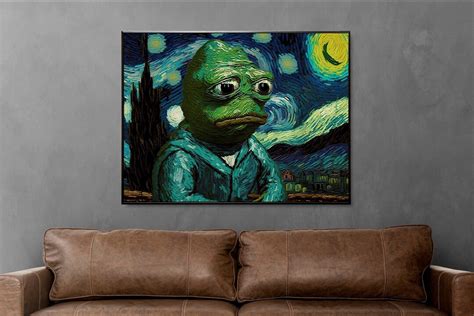 Pepe Frog Wall Art Wall Decor Digital Download Art Print File Gift ...