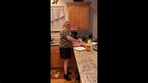 Sexy Chef Deb Gets Upskirted While Fixing Dinner Wearing Her Black