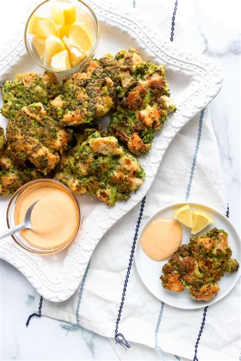 Chicken Broccoli Fritters Paleo Keto Whole30 A Dash Of Dolly