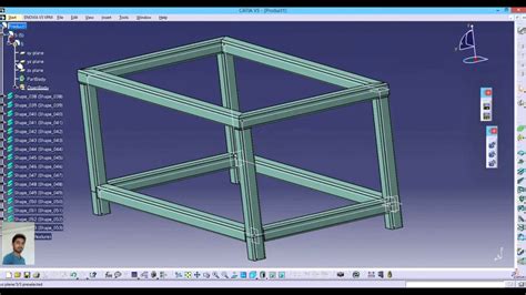 Structure Design By Using Catia Youtube