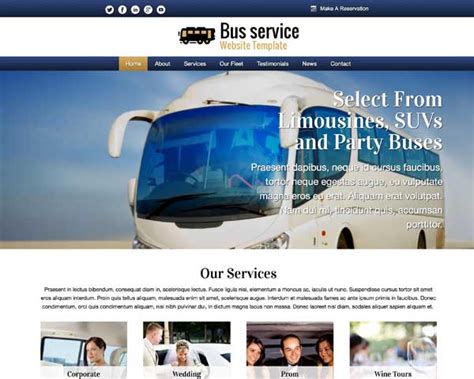 Bus Wordpress Theme Nexus Themes