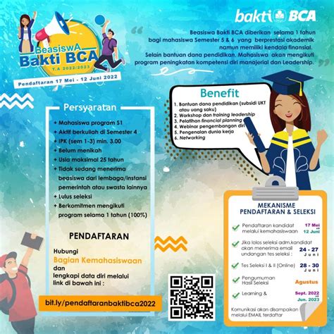 Bca Buka Program Beasiswa Bakti Bca Daftarkan Dirimu Segera