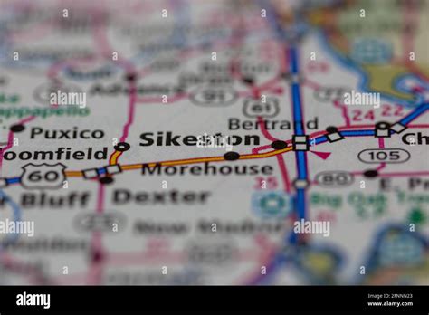 Map of sikeston hi-res stock photography and images - Alamy