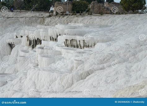 Pamukkale Travertine Pools and Terraces in Turkey Editorial Photo ...