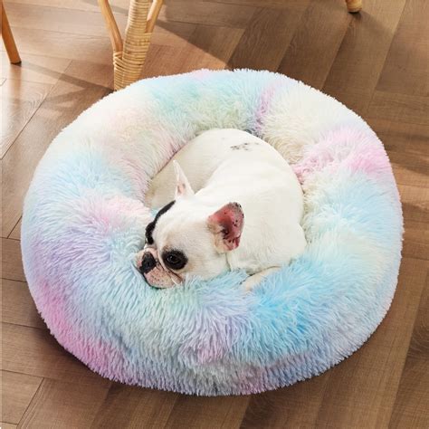 Bedsure Calming Dog Bed For Small Dogs Donut Washable Small Pet Bed