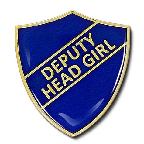 Deputy Head Girl Shield Badge By School Badges Uk