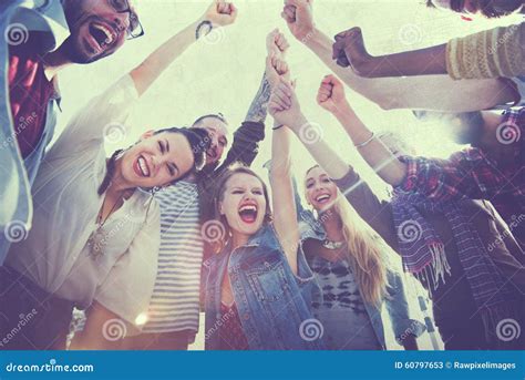 Friends Friendship Leisure Vacation Togetherness Fun Concept Stock