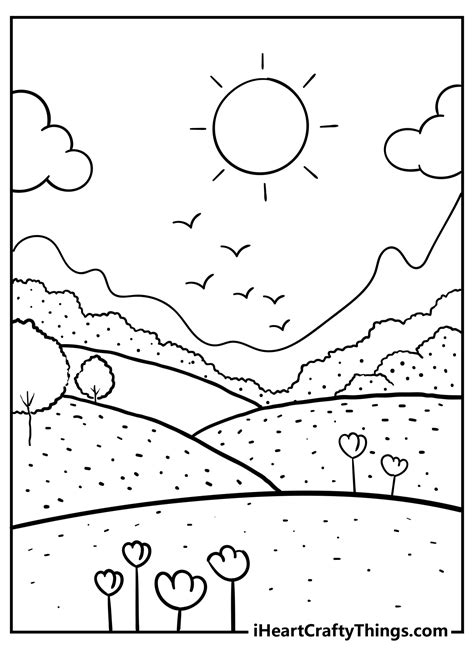 Nature Coloring Pages 100 Free Printables