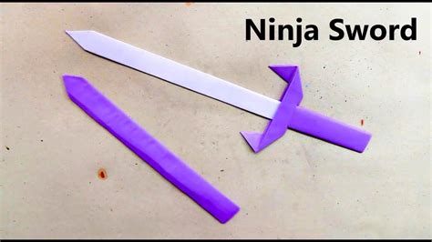 How To Make A Paper Sword Ninja Sword Tutorial Youtube