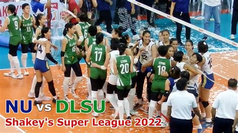 Nu Dlsu Postgame Moments Finals Shakeys Super League Youtube