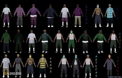 Beta Gang Skins Added San Andreas Gta Gang