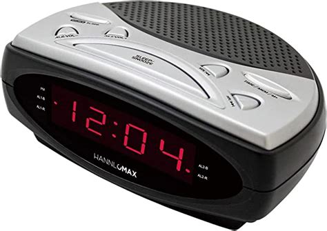 Hannlomax Hx Cr Alarm Clock Radio Pll Am Fm Radio Dual Alarm