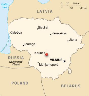 Kaunas Map