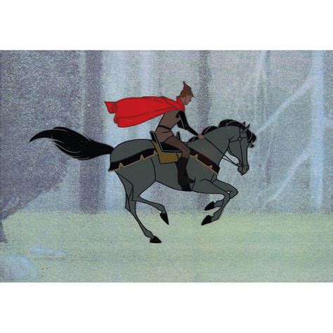 Prince Phillip And Samson Production Cel From Sleeping Beauty For Sale