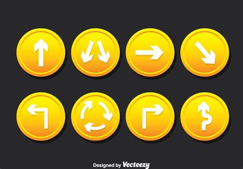 Road Signs Vector Set 117194 Vector Art at Vecteezy