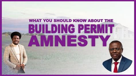 Lagos Nigeria Building Permit Amnesty Notice By Lagos State