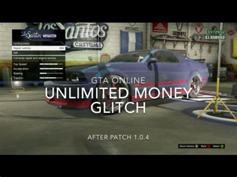 GTA Online Unlimited Money Glitch After Patch 1 0 4 YouTube