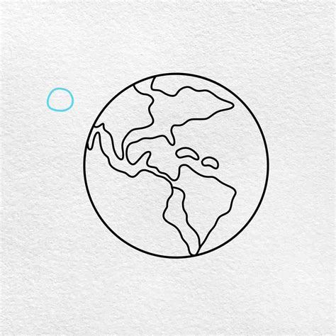 Earth Drawing (easy) - HelloArtsy