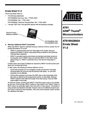 Fillable Online Errata Sheet V Fax Email Print Pdffiller