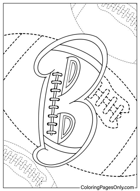 Sport Alphabet Letter B Coloring Page - Free Printable Coloring Pages