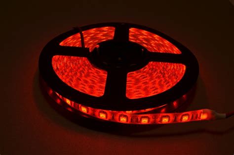 Red LED Strip Light - 5 Meter Roll - BC Robotics