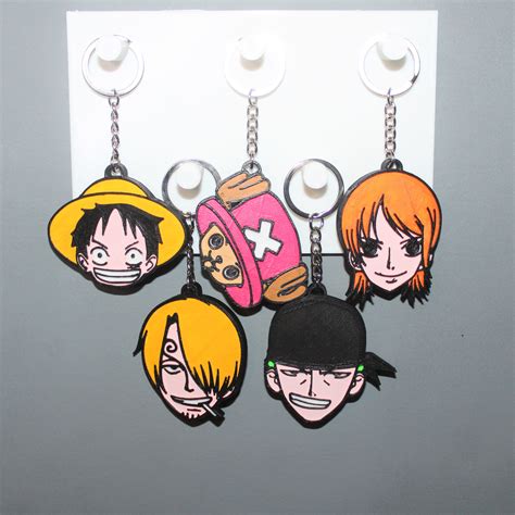 Archivo STL 5 Llavero One Piece 2 💬・Modelo para descargar e imprimir en