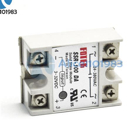 24V 380V 100A 250V SSR 100 DA Module Relais Semi Conducteurs 3 32V DC