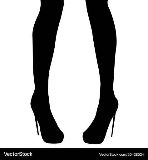 Woman Legs In High Heel Shoes Royalty Free Vector Image