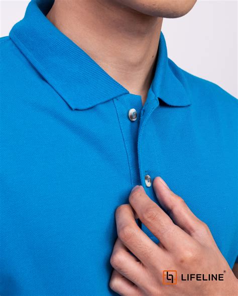 Lifeline Mens Poloshirt Aqua Blue For Sale Lifeline Shirts