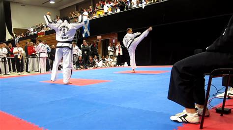 Itf Taekwon Do World Cup Mens Th Dan Patterns Italy Vs