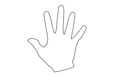 hand outline png   hand outline png png images