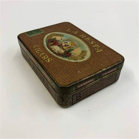 Vintage La Resta Cigar Tin Empty Theboxsf