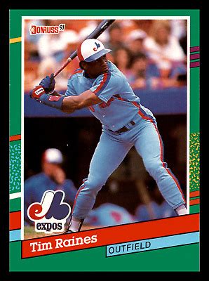 Donruss Tim Raines Montreal Expos Nm Mint Baseball Card Ebay