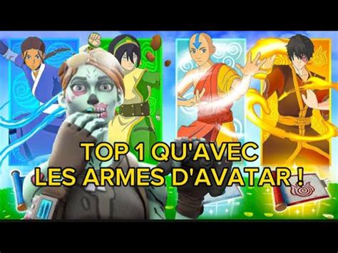 FAIRE TOP 1 UNIQUEMENT Avec Les ARMES D AVATAR Fortnite Ps5