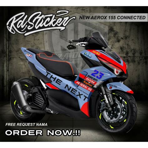 Jual Decal Sticker New Aerox Connected Decal Aerox