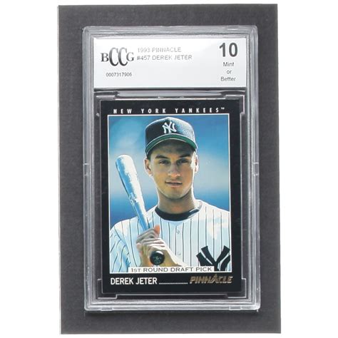 Derek Jeter 1993 Pinnacle 457 RC BCCG 10 Pristine Auction