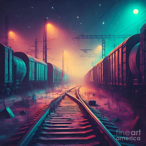 An Abandoned Train Yard Digital Art by Cherished Moments - Fine Art America